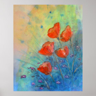 Floral Watercolor Art Print