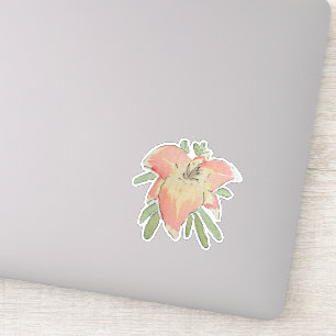 Floral Watercolor Botanical Daylily