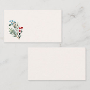 Floral Watercolor Business Card