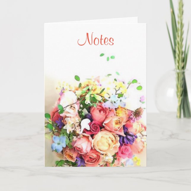 Floral Watercolor Calligraphy Script Template (Front)