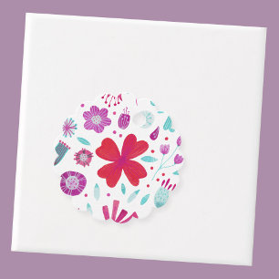 Floral Watercolor Favour Tags