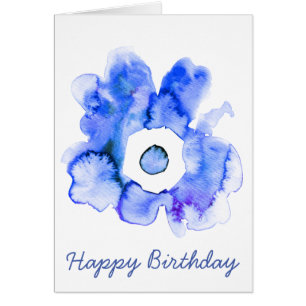 Floral watercolor hand drawn abstract art