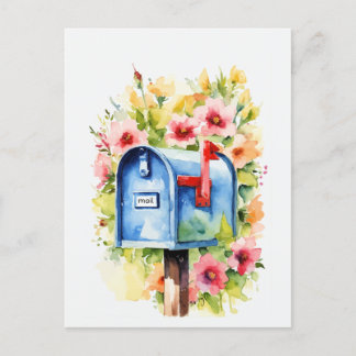 Floral Watercolor | Mailbox Postcard