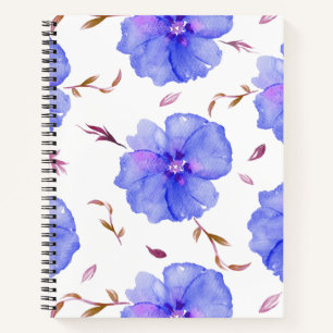 Floral Watercolor Notebook for Work or Journaling