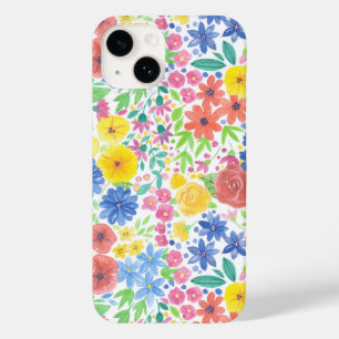 Floral watercolor pattern Case-Mate iPhone 14 case