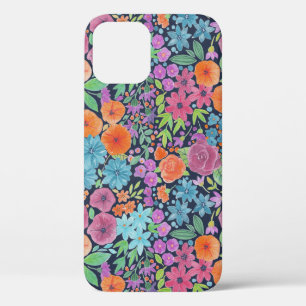 Floral watercolor pattern iPhone 12 case