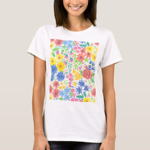 Floral watercolor pattern T-Shirt