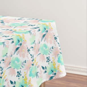 Floral Watercolor Pattern Tablecloth