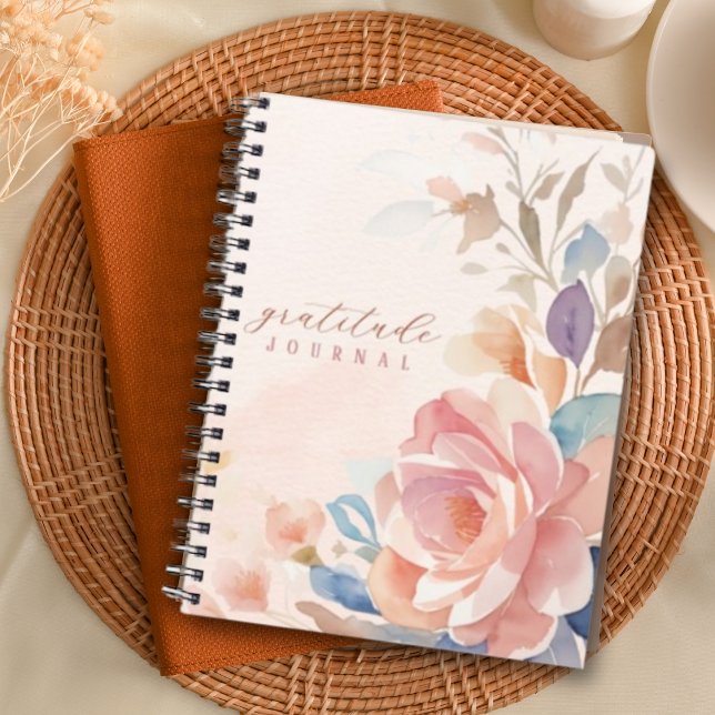 Floral Watercolor Personalised Gratitude Journal (Creator Uploaded)