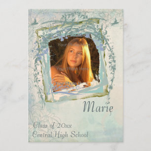 Floral Watercolor Photo Card