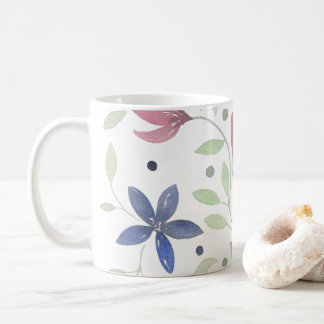 Floral Watercolor Pillow Coffee Mug