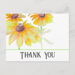 Floral Watercolor Postcard