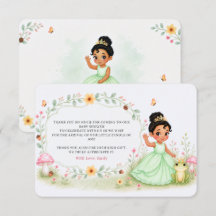 Floral Watercolor Princess Frog Baby Shower