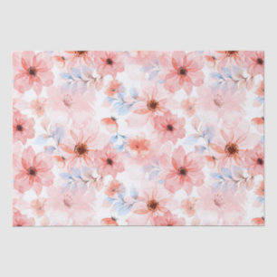 Floral Watercolor Print Tissue Paper