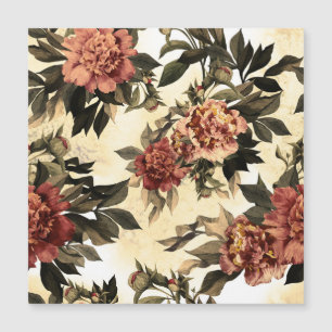 Floral Watercolor Roses, Peonies Pattern.