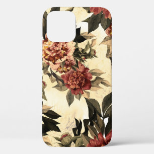 Floral Watercolor Roses, Peonies Pattern. iPhone 12 Case