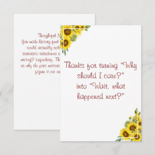 Floral watercolor teacher history appreciation thank you card