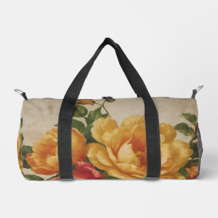 Floral Watercolor Vintage Popular Collection Duffle Bag