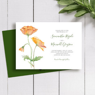 Floral Watercolor Wedding Invitation