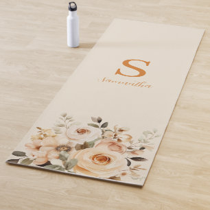 Floral Watercolor  Yoga Mat