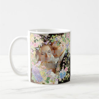Floral Wedding Border Customisable Image Coffee Mug