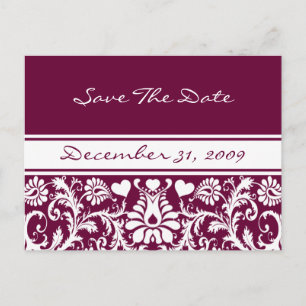Floral Wedding Change to Any Colour Announcement Postcard