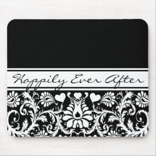 Floral Wedding Change to Any Colour Mouse Pad