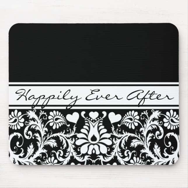 Floral Wedding Change to Any Colour Mouse Pad (Front)