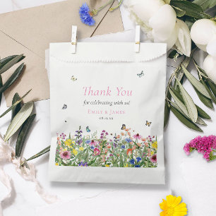 Floral Wedding Favour Bags