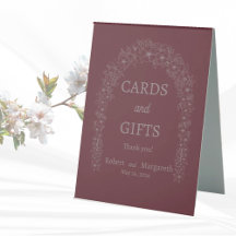 Floral Wedding Gate Initial Name