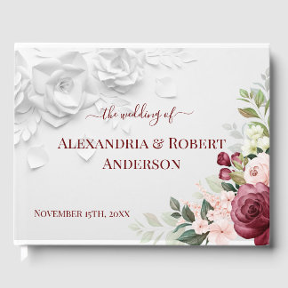 Floral Wedding Guest Book