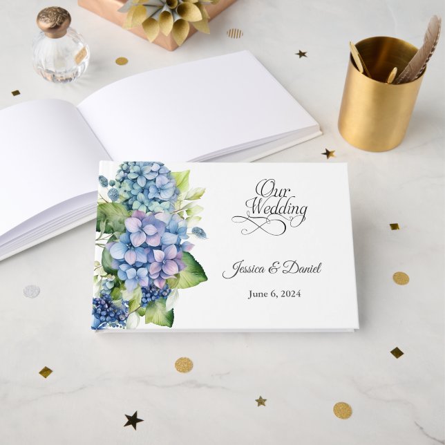 Floral Wedding     Guest Book (Front Open)