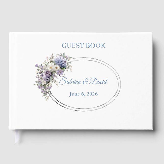 Floral Wedding Guest Book (Front)
