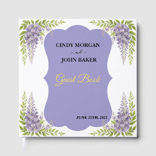 Floral Wedding Guest Book - Wisteria