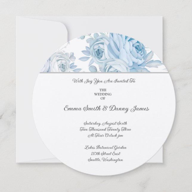 Floral Wedding Invitation (Front)