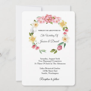 Floral Wedding Invitation