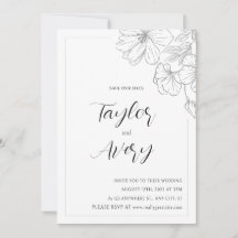 Floral Wedding Invitation