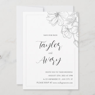 Floral Wedding Invitation