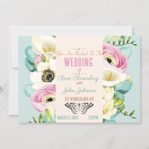 Floral Wedding Invitation