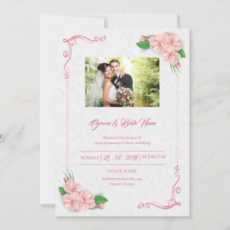 Floral Wedding Invitation