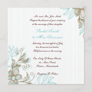 Floral Wedding Invitation
