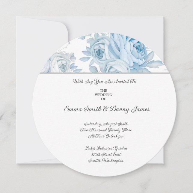 Floral Wedding Invitation (Front)