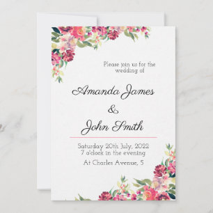 Floral Wedding Invitation