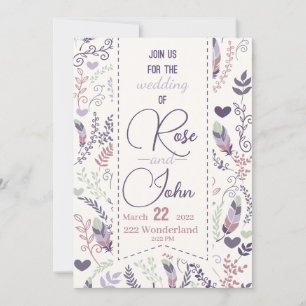 Floral Wedding Invitation