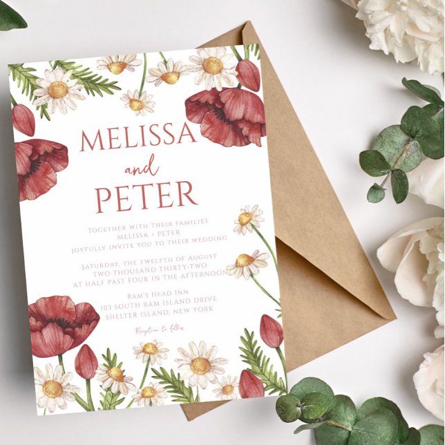 Floral Wedding Invitation (Creator Uploaded)