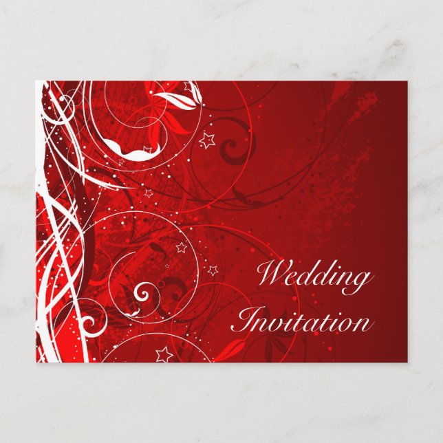 Floral Wedding Invitation (Front)