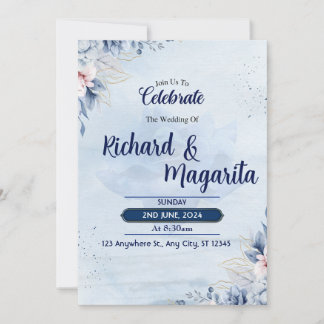 Floral Wedding invitation
