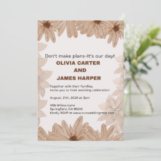 Floral Wedding Invitation