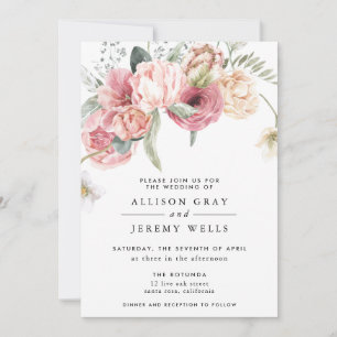 Floral Wedding Invitation   Annabeth