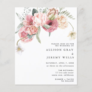 Floral Wedding Invitation   Annabeth
